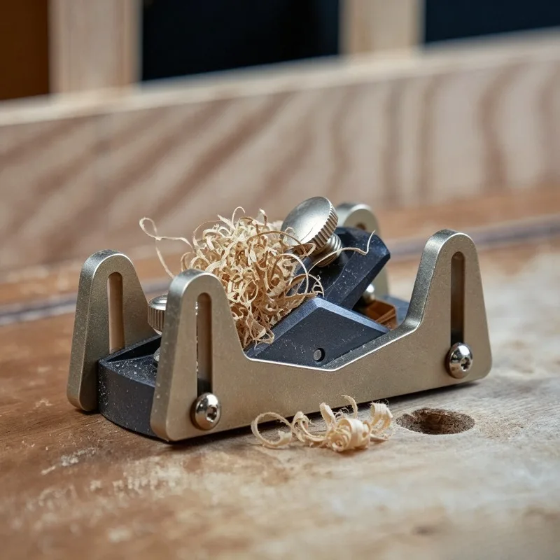 Portable Hand Plane Mini European Style Manual Planer Woodworking Slant Mouth Planer Knife Steel Lightweight Edge Trimming Plane