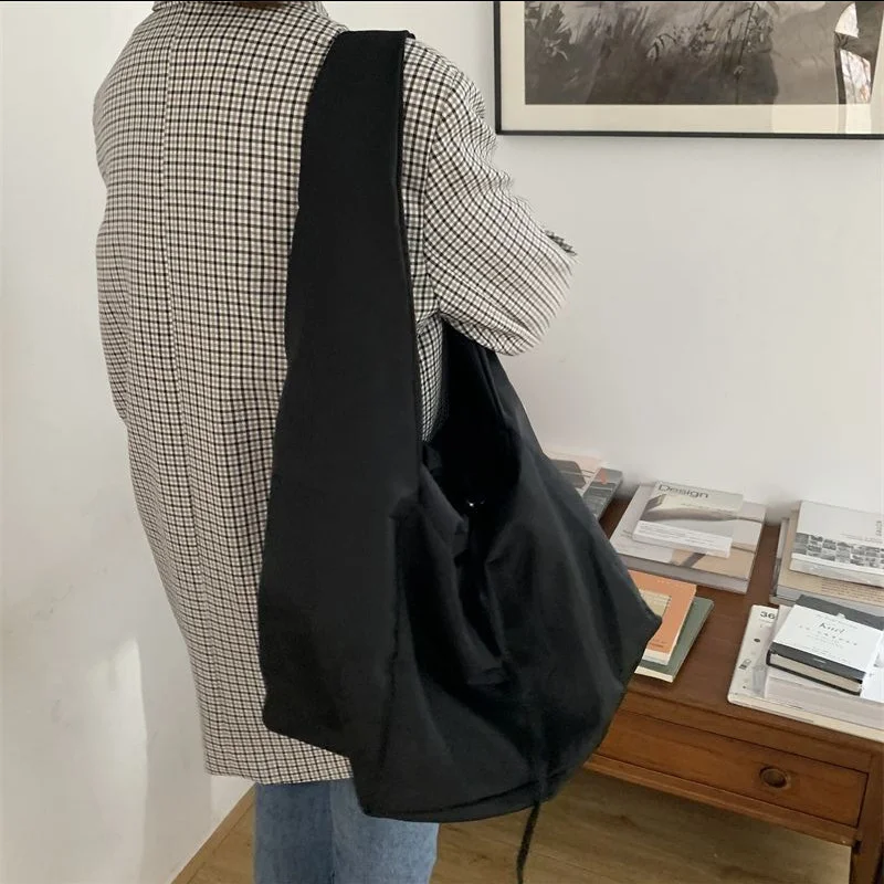 Casual Drawstring Shoulder Bags For Women Large Capacity Handbag Sport Gym Bag Shopping Bag Gilr Hobo Bag bolsa feminina