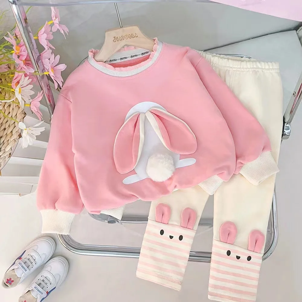 

New Spring Autumn Baby Clothes Suit Children Girls Fashion T-Shirt Pants 2Pcs/Set Infant Outfits Toddler Costume Kids Tracksuits