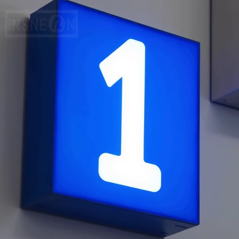 Custom Waterproof LED Light Box for Outdoor Business Signage Durable Acrylic Double Sided Storefront Sign with Wall Mounting Kit