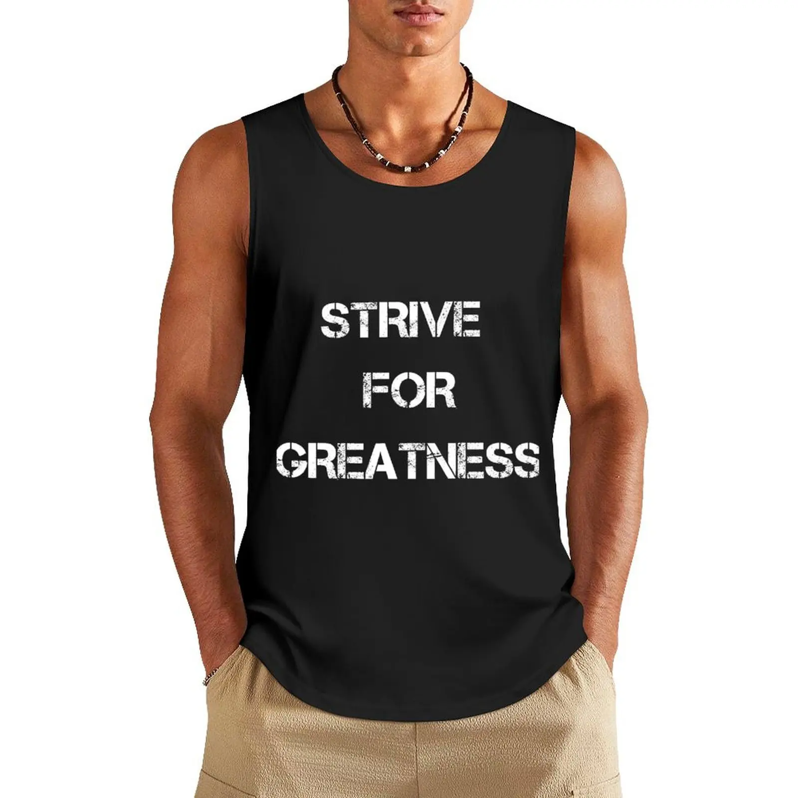 Strive for greatness shirt Tank Top gym Top cute tops Man gym clothes