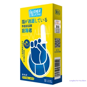 الواقي الذكري القابل لإعادة الاستخدام الإصبع كم المهبل مدلك الإناث الاستمناء G-spot محفز البظر ألعاب الجنس للأزواج أعلى 8 مبيعات البظر لامر - رقم 4