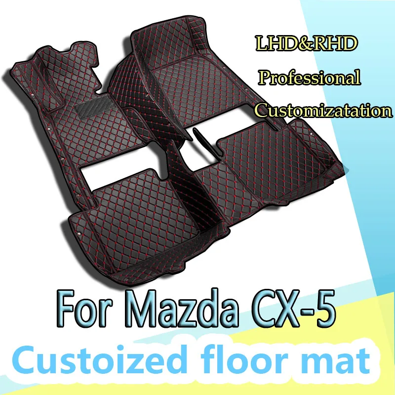 LHD Carpets For Mazda CX-5 CX5 CX 5 MK2 2024 2023 2022 2021 2020 2019 2018 2017 Car Floor Mats Interior Parts Waterproof Covers