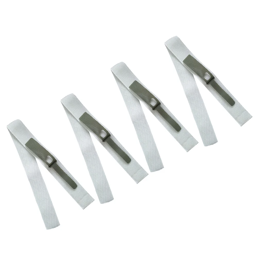 

4 Pcs Catheter Fixation Straps Elastic Loops Closure Holders Adjustable Soft Polyester Leg Bands Stabilize Patient Movement