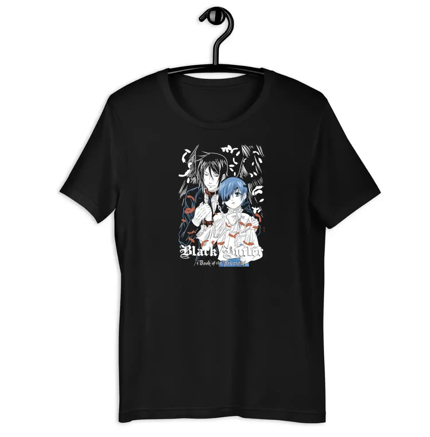 винтажный унисекс, рубашка Black Butler, футболка Sebastian, Kuroshitsuji, Toboso Yana, Sebastian, японский, подарок в стиле аниме, винтаж,