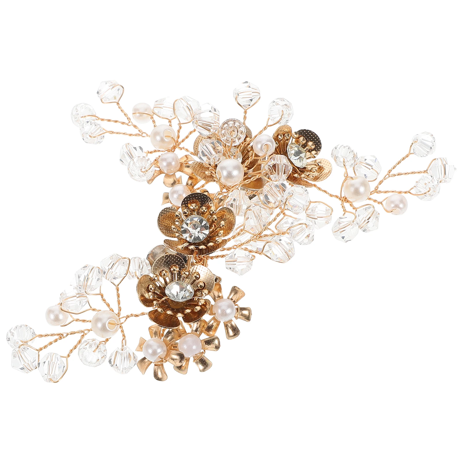

2 Pcs Flower Crystal Shoe Decoration Removable Wedding Bridal Rhinestone Clips Buckles Women Shoes Accessories