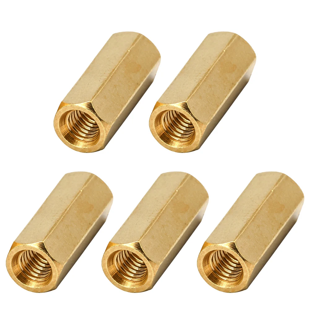 Enhance Your Camping Experience with Gas Hose Extension Connector Durable Brass Camping Stove Extend Tube Adapter Pack of 5