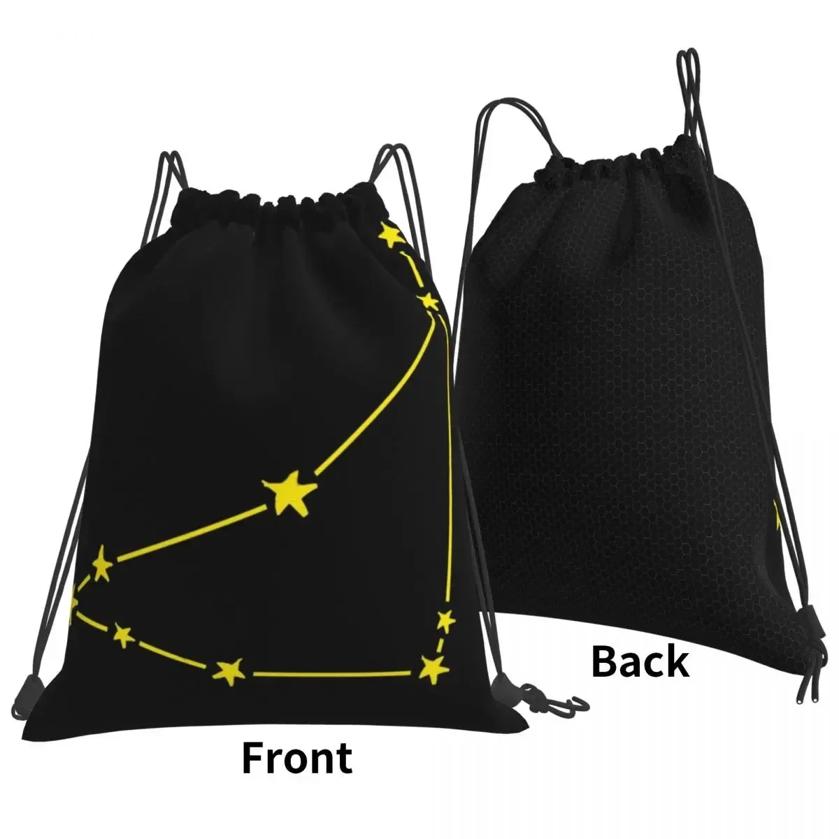 염소 자리 별자리 배낭, 드로스트링 백, 드로스트링 번들 포켓 보관 가방, 여행 학생용 책 가방