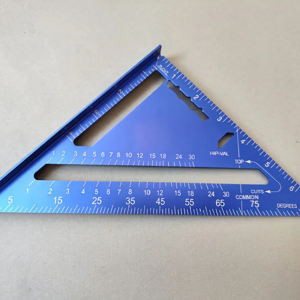 For For YB Aluminum Alloy Rafter Square 7 Inch Angle Finder Measuring Ruler For Woodworking Professional Layout