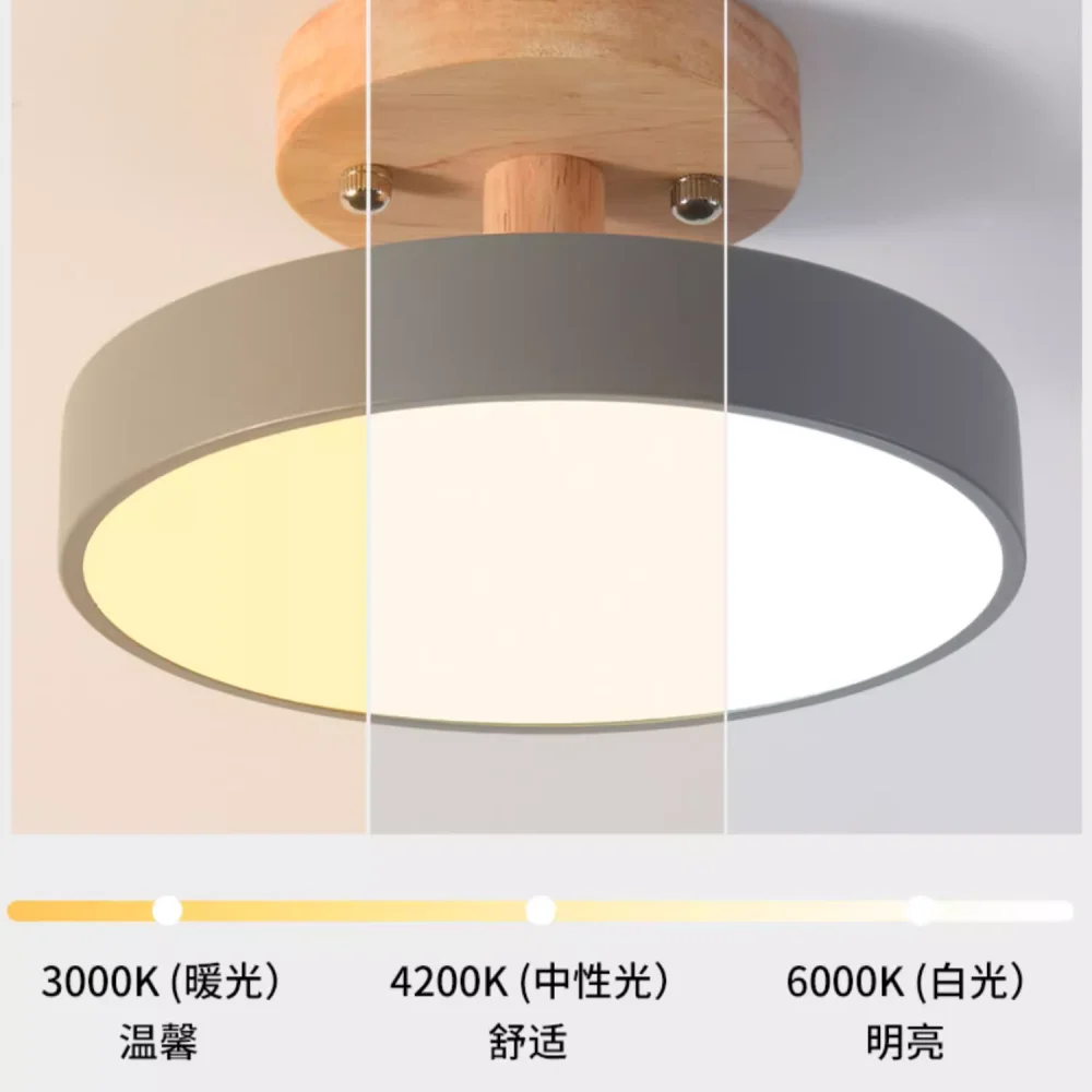 Macaron Color Round Acrylic Nordic Modern LED Ceiling Light for Bedroom Home Cloakroom Corridor Decorative Led Ceiling Lamp