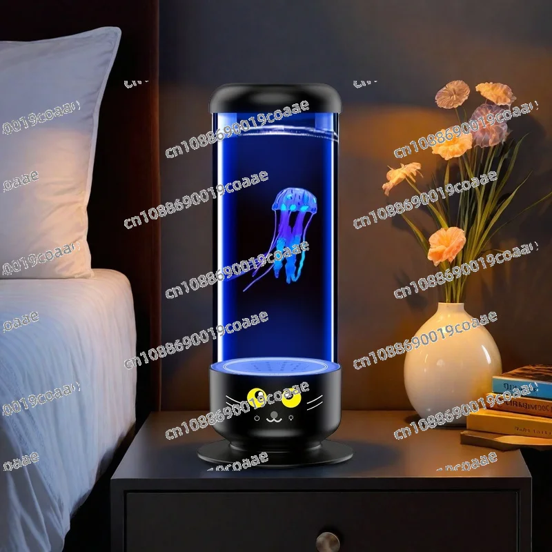 

Креативный динамический плавающий свет в виде медузы, украшение для рабочего стола, изменение цвета, окружающий свет, имитация океана, светодиодный ночник