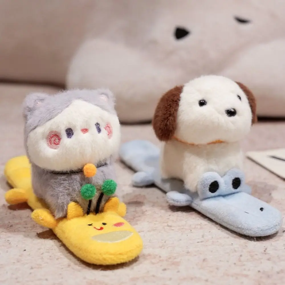 Cat Slap Bracelet Series Wrist Style Cute Doll Plush Doll Slap Bracelet Puppy Soft Capybara Plush Wrist Band Christmas Toy