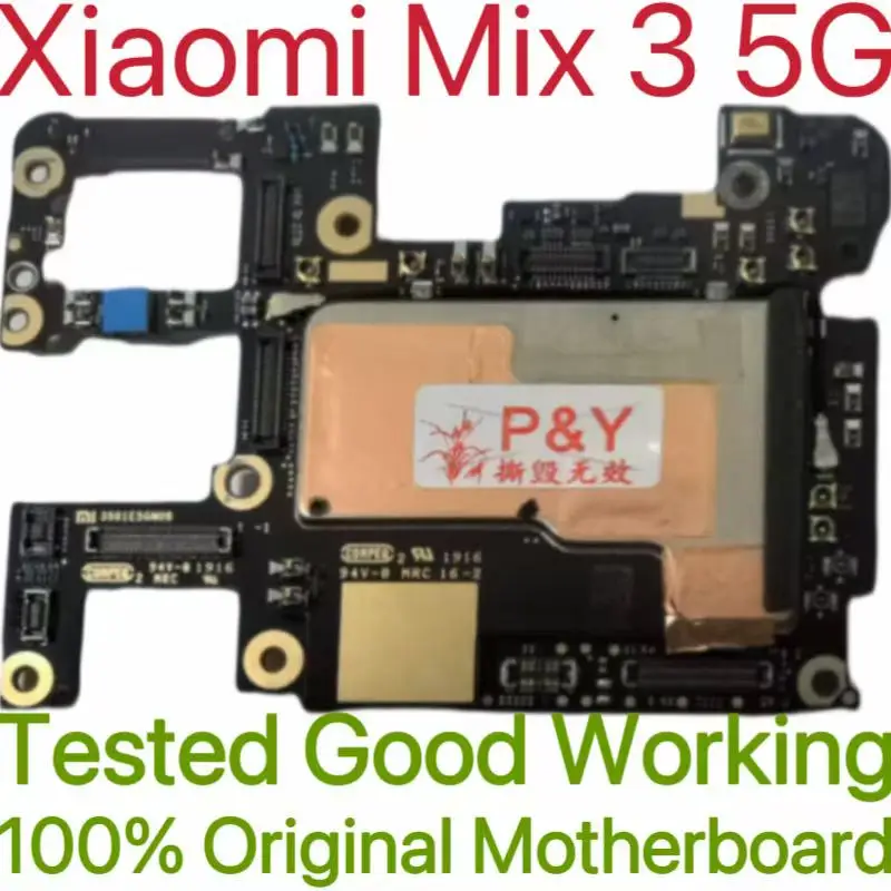 Глобальная версия, оригинальная разблокированная материнская плата для Xiaomi Mix 3 5G, протестированная основная логическая плата для Xiaomi Mix 3 5G