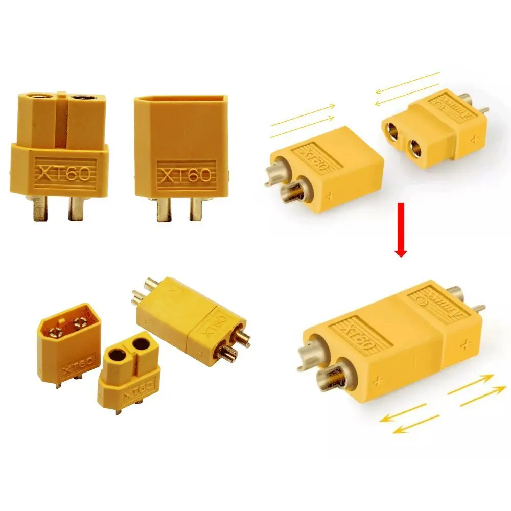 1/2 Stuks Xt60 Connectoren Solide Rc Model Plug Mannelijke En Vrouwelijke Vliegtuig Model Accessoires Duurzaam Speelgoed Hobby Geschenken Van Hoge Kwaliteit