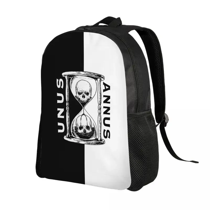 Unus Annus-mochilas resistentes al agua para hombre y mujer, resistente al agua morral escolar, bolso con estampado de Mark Memento Mori