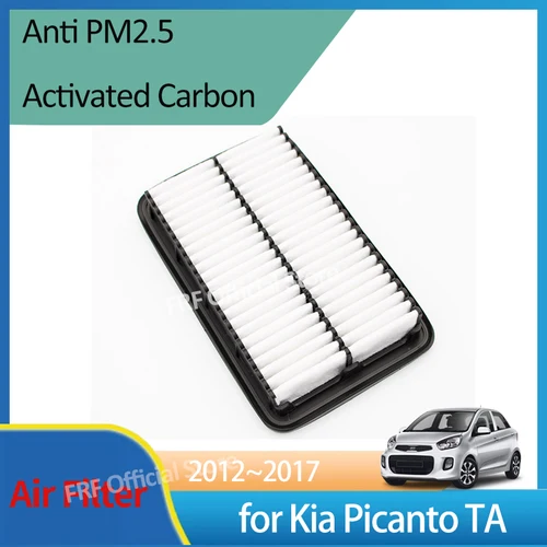 Imagen 1 del producto Para Kia Picanto TA Morning MK2 2012 2013 2014 2015 2016 2017 28113-1Y100 28113-04000 filtro de aire de admisión accesorios de rejilla de motor