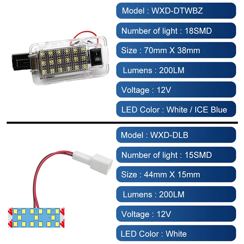 1Pcs Car LED Luggage Compartment Lights Trunk Lamps For Toyota RAV4 Prius Sienna Alphard Camry Harrier Lexus CT200h RX350 NX300h