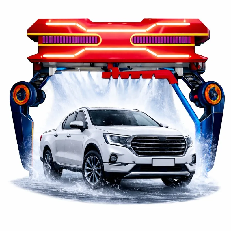 Customized 360 Touchless Automatic Car Wash Machine Brushless High Pressure System With Foam Spray And Drying Commercial Electri