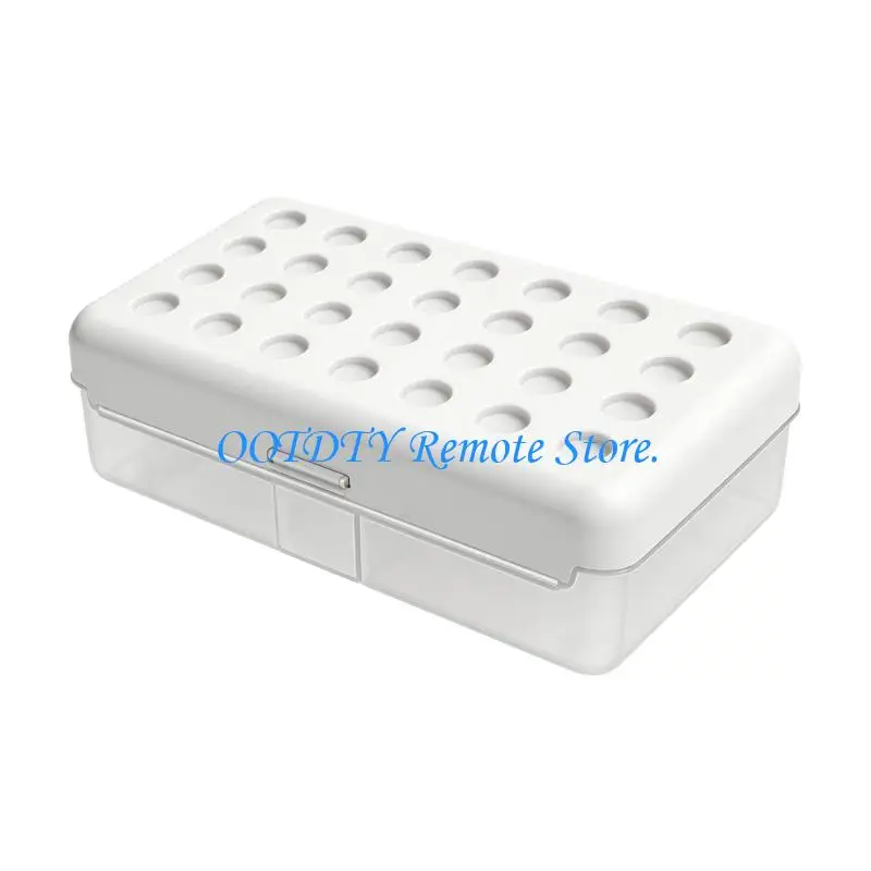  Rectangular Pencil Container Water Resistant Plastic Pencil Box Stackable Pencil Case for School Offices Daily Use