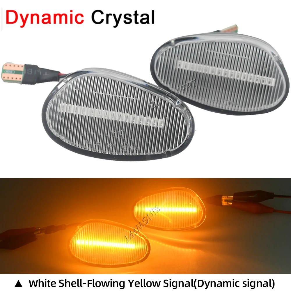 Side Marker Turn Signal Light LED Dynamic For Alfa Romeo 155 1992 1993 1994 1995 1996 1997 Sequential Mirror Indicator