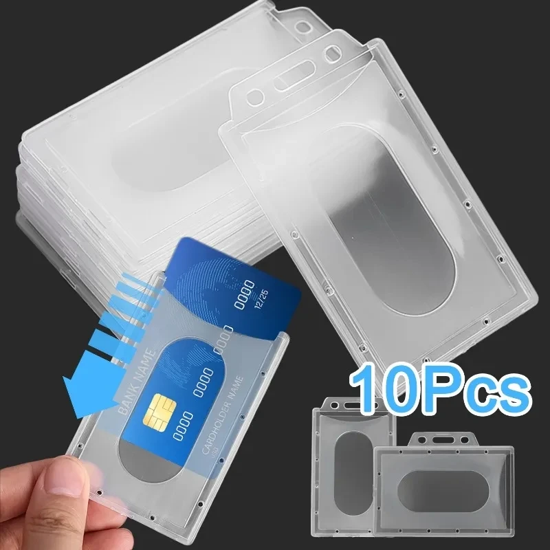 Portatarjetas multifuncional, funda protectora de PVC transparente e impermeable para tarjetas de visita, Banco de tráfico, novedad