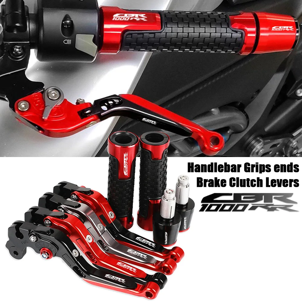 

For HONDA CBR1000RR CBR1000 RR FIREBLADE 2004 2005 2006 2007 Motorcycle Adjustable Clutch Brake Lever Handlebar Grip End Cap
