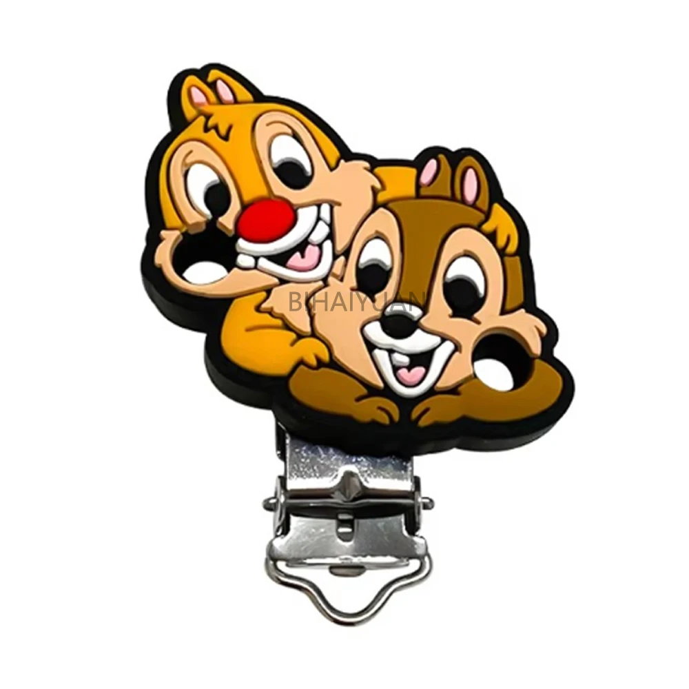 1pcs chip and dale Silicone clip Silicone Baby DIY Pacifier Chain Clips Toy Jewelry Accessories