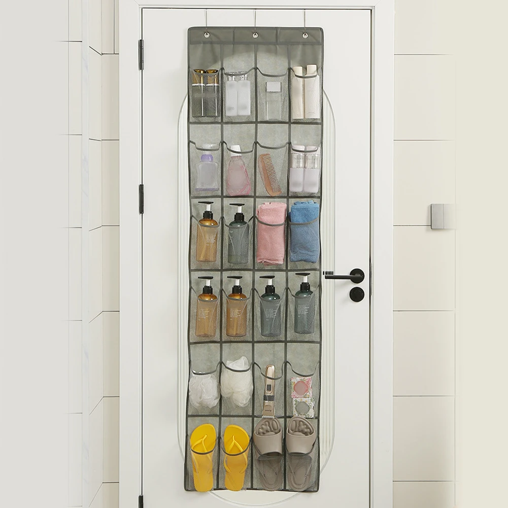 

Brand New Metal Hooks 163 X 48 X 2cm 186 X 48 X 2cm 24/28 Pocket Hanging Over Door Shoe Organiser Polyester Fabric