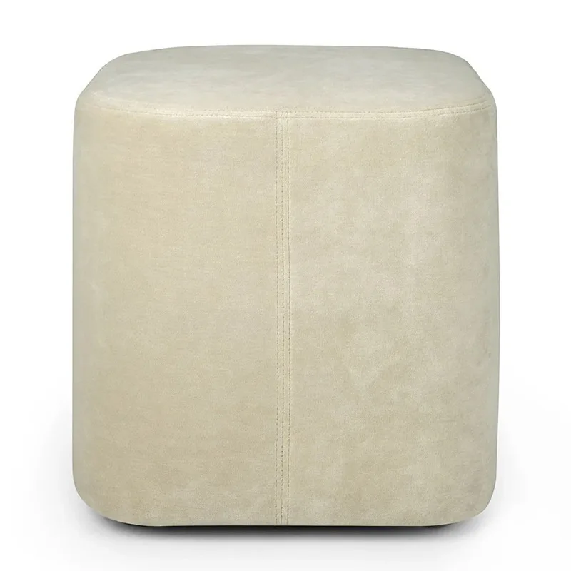 

Shoe changing stool Nordic single small simple fabric sofa stool small square pier living room square stool
