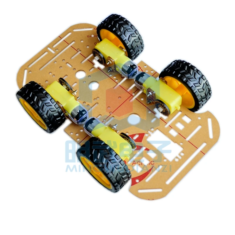 New Product Smart Car Chassis 4WD Car 4 Wheel Drive Car Tracking Car Obstacle Avoidance Car Chassis