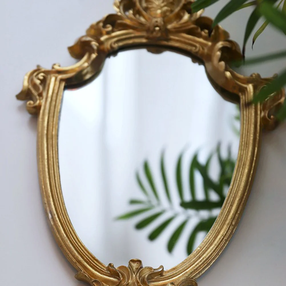 Miroir de maquillage vintage pour femme, miroir de visage exquis, cadeaux pour femme, taille L