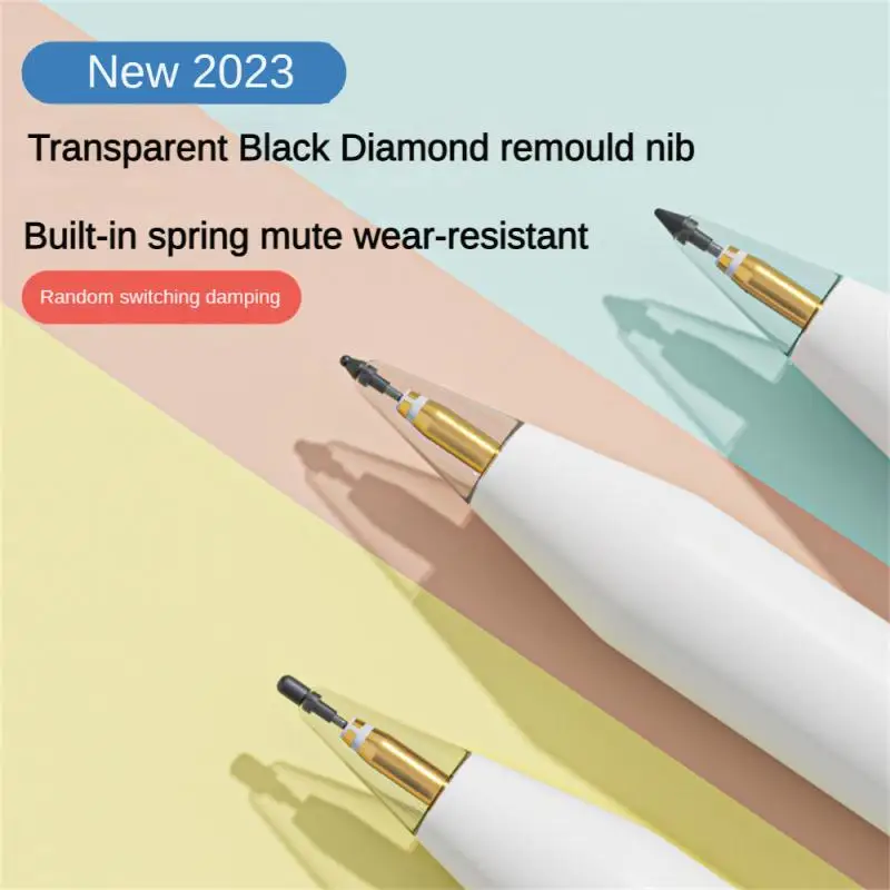 Replace Pen Tip Plastic Mute Pencil Feel Wear Resistance Anti-slip Capacitive Pen Capacitive Pen Nib White Shell Transparent