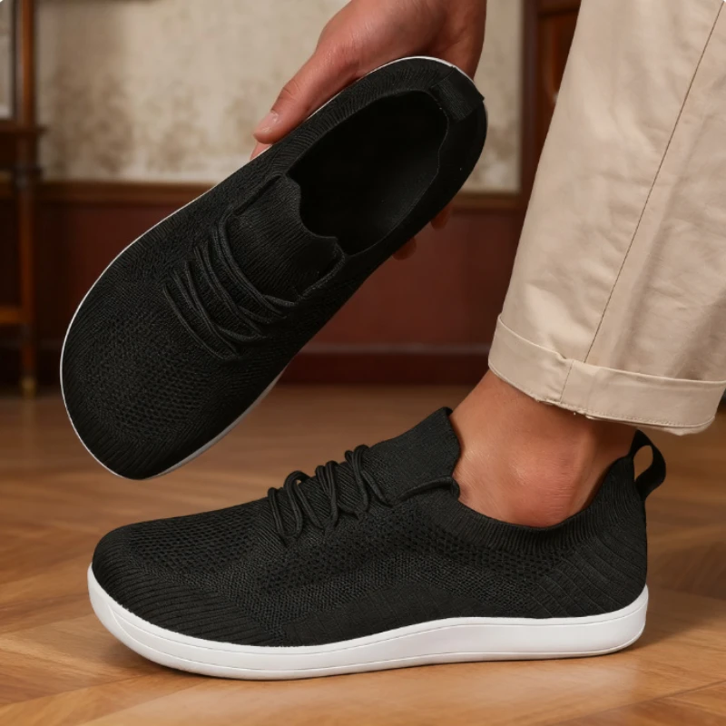 Men Wide Barefoot Shoes Anti Slip Minimalist Lightweight Breathable Walking Shoes Fashionable Round Toe Cross Training Sneakers image 6