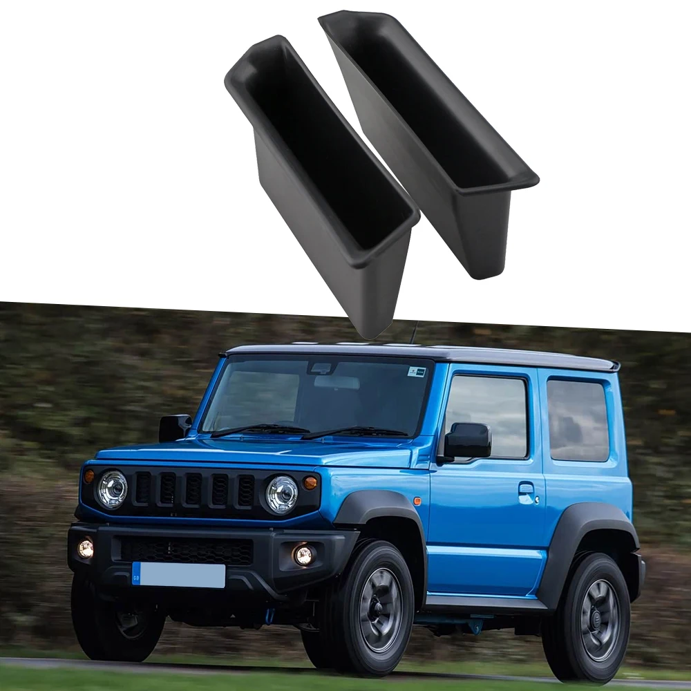 Für Suzuki Jimny JB64 JB74 2019 2020 2021 Front Tür Armlehne Lagerung Box Fall Tablett 2 Stücke Türgriff verstauen Halter Organizer