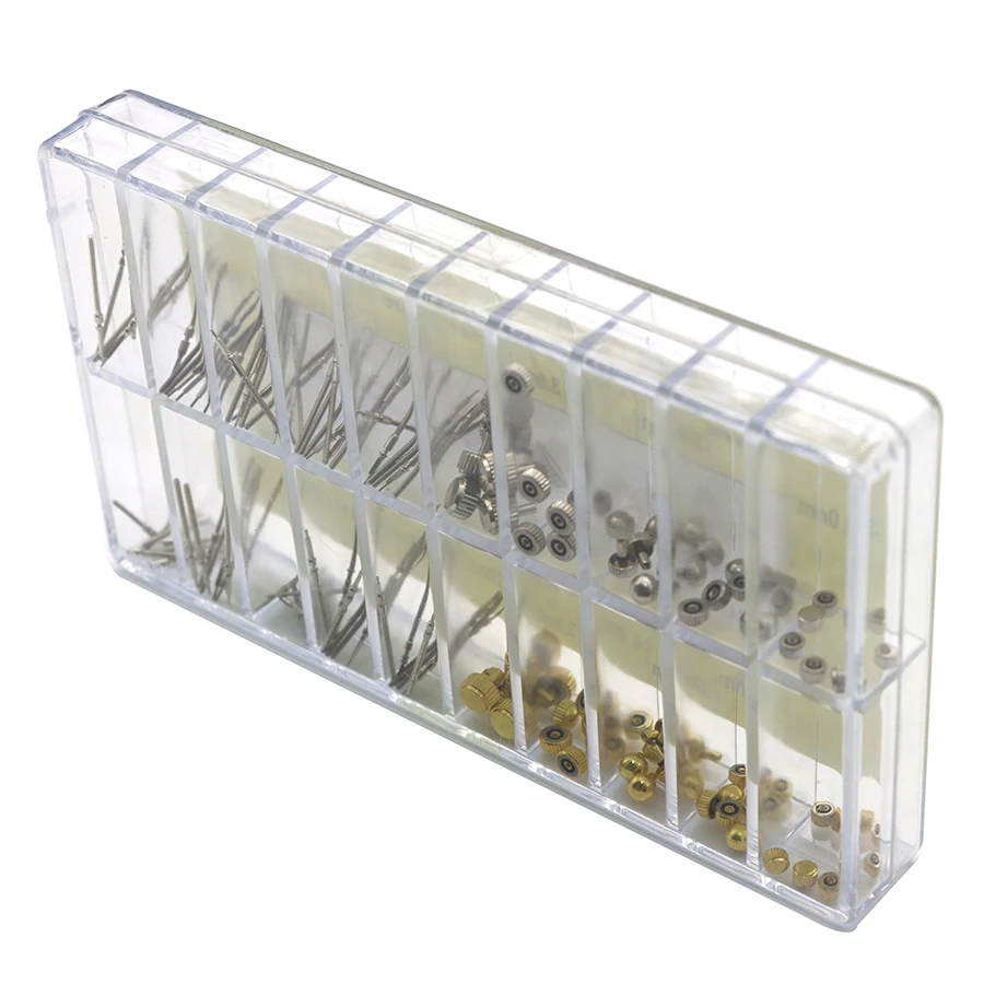 Детали часов содержит 10 типа заводной головки, 10 видов механизмов и шатуны для корпуса, подходят для различных механизмов.