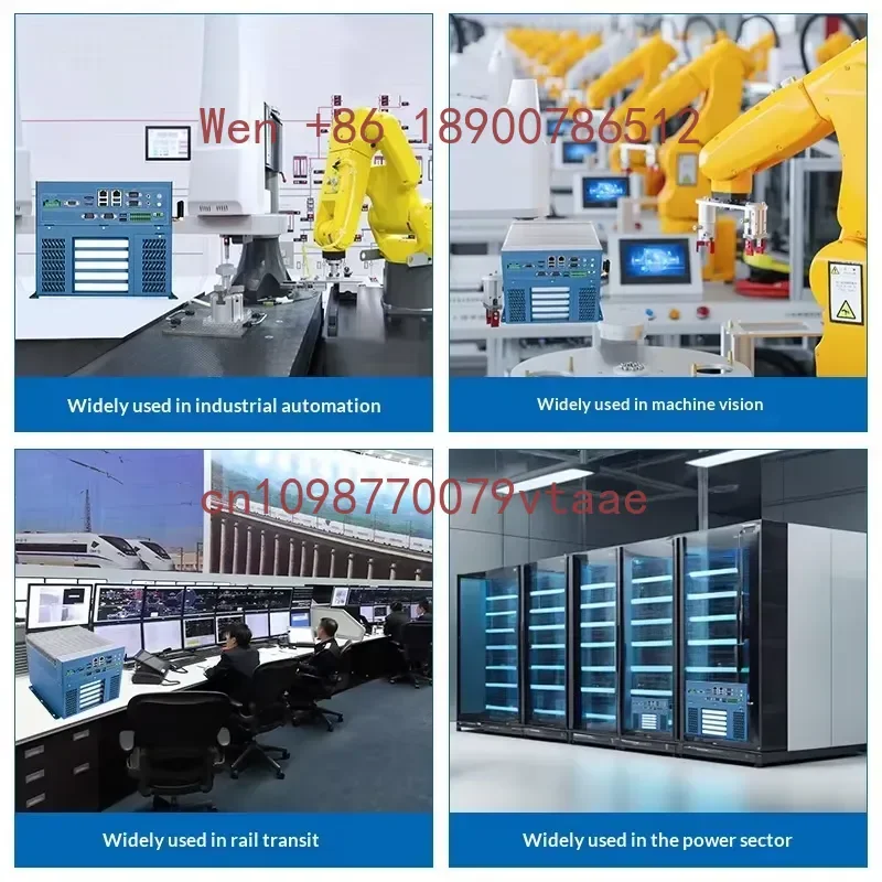 Industrial Computer Wide Temperature Dual Network Port Core I3/i5/i7/i9 Fanless Industrial Host