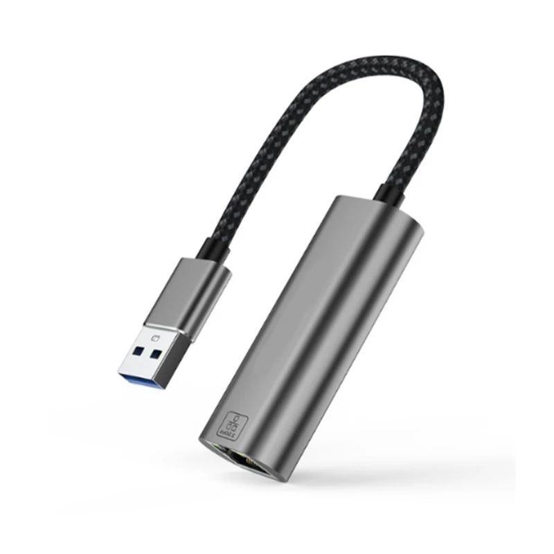 Bộ chuyển đổi mạng USB sang RJ45 Gigabit cho máy tính xách tay Máy tính để bàn được sử dụng rộng rãi 15CM