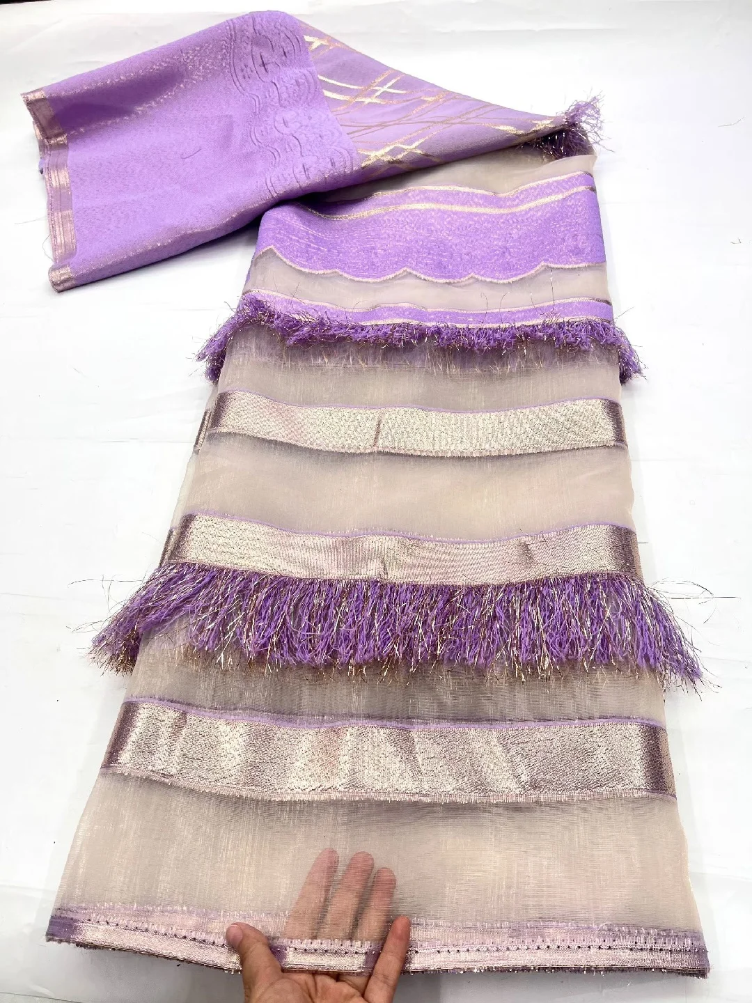 レースアフリカブロケードジャカードレース生地5ヤード2026高品質フランス金箔レース女性用ウェディングパーティードレス素材