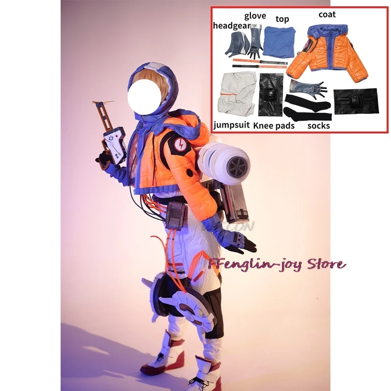 

game Apex Legends Wattson Cosplay Costume Apex Natalie Paquette Costumes Halloween Party Masquerade for Woman suit cosplay