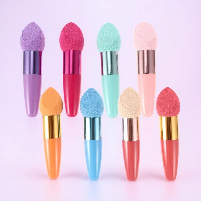 Éponge de maquillage en forme de champignon, en silicone premium, pour fond de teint, crème, correcteur, poudre, douce, non absorbante, facile à nettoyer, pour le visage