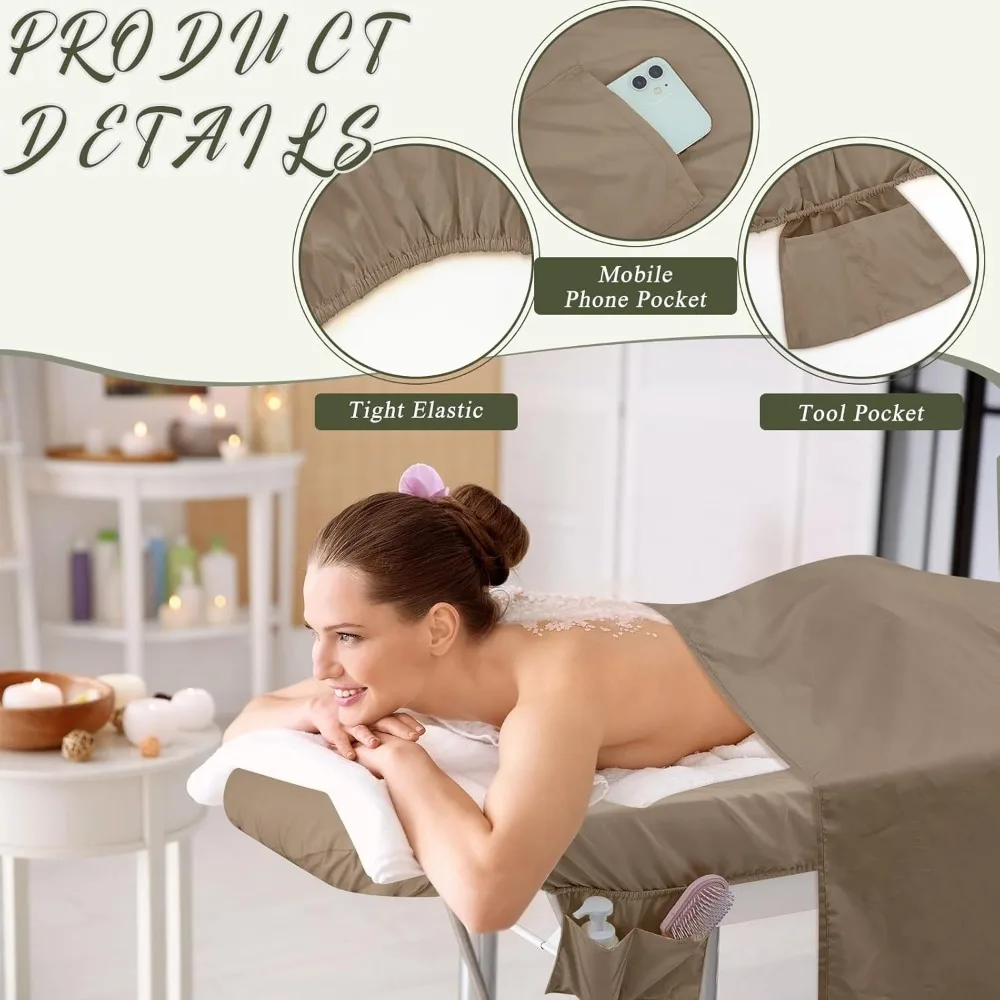 24 pezzi 8 Set Set di lenzuola per lettino da massaggio includono lenzuola per massaggi copriletto per massaggio copertura per il riposo del viso lettino Spa