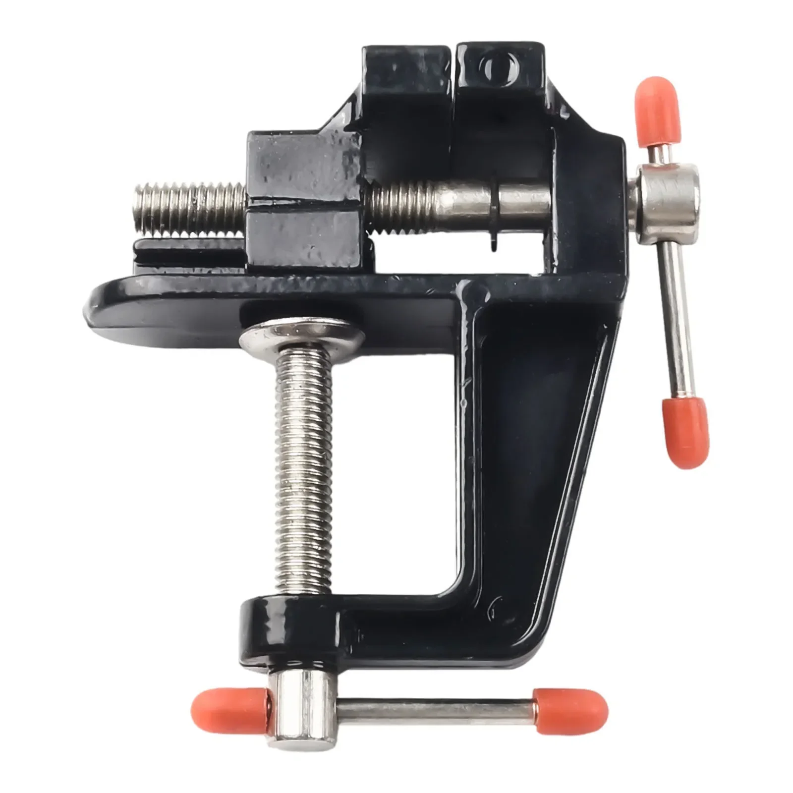 Portable Mini Bench Vise Suitable for Woodworking Crafts and Electronics Strong Aluminum Body with Steel Screw