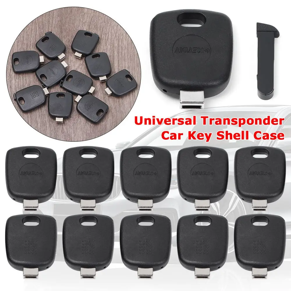 Durable Blades Head Auto DIY Case with Chip Holder Universal Transponder Car Key Shell