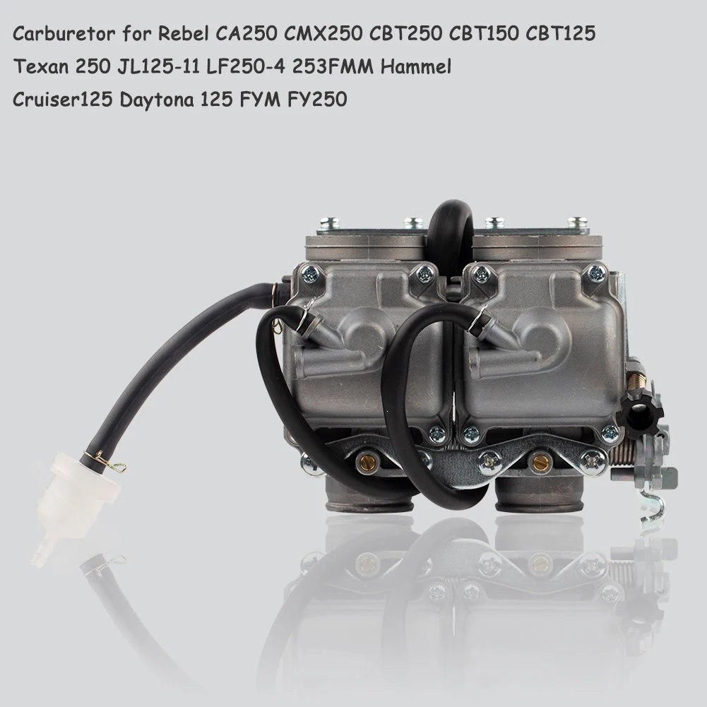 PD26 Carburetor for Honda Rebel CA250 CMX250 CBT250 CBT150 CBT125 Texan 250 JL125-11 LF250-4 253FMM Hammel Cruiser125 FYM FY250