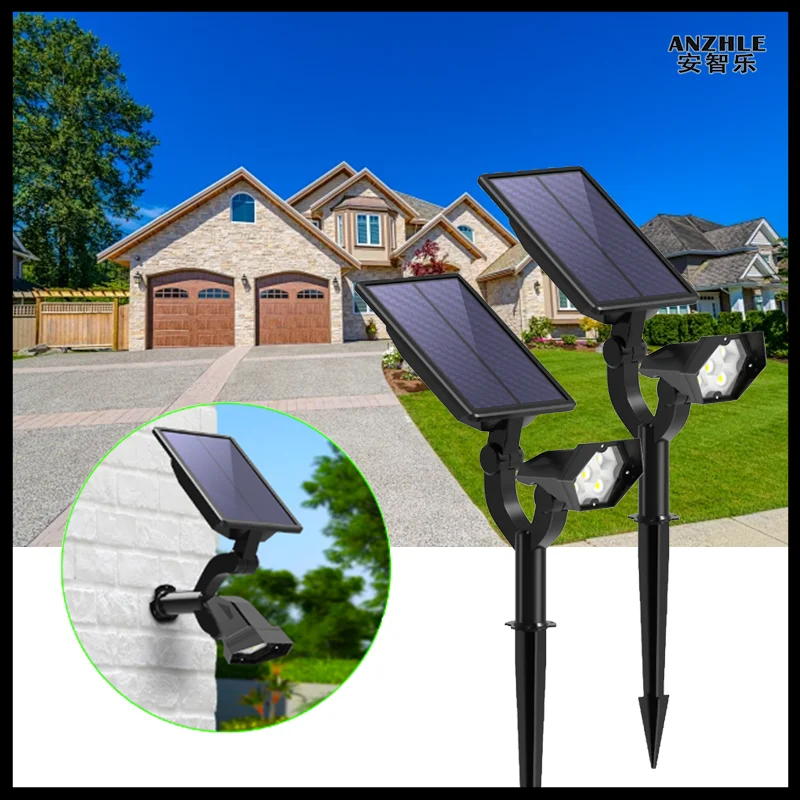 

Solar Powered Outdoor LED Lights with IP65 Waterproof Rating Suitable for Garden Courtyard and Lawn Spotlights