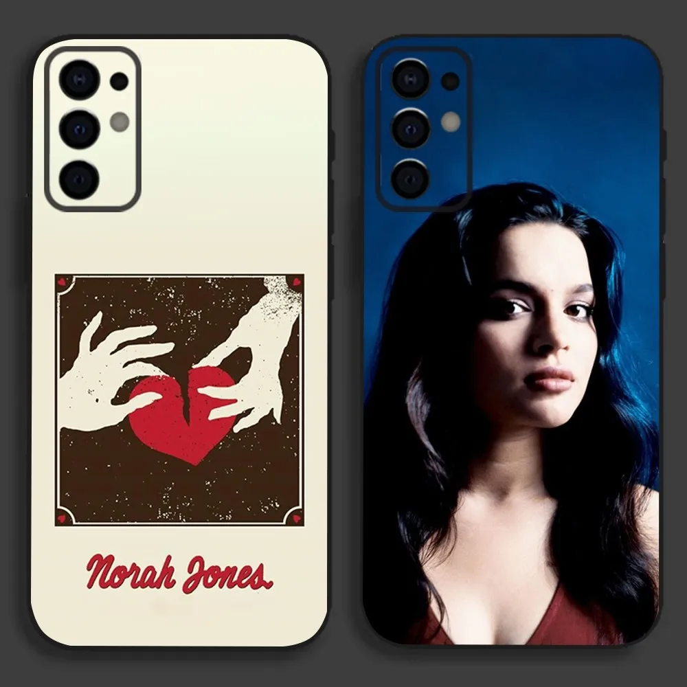 Singer N-Norah J-Jones Phone Case For Samsung S24,S21,S22,S23,S30,Ultra,S20,Plus,Fe,Lite,Note,10,9,5G Black Soft Cover