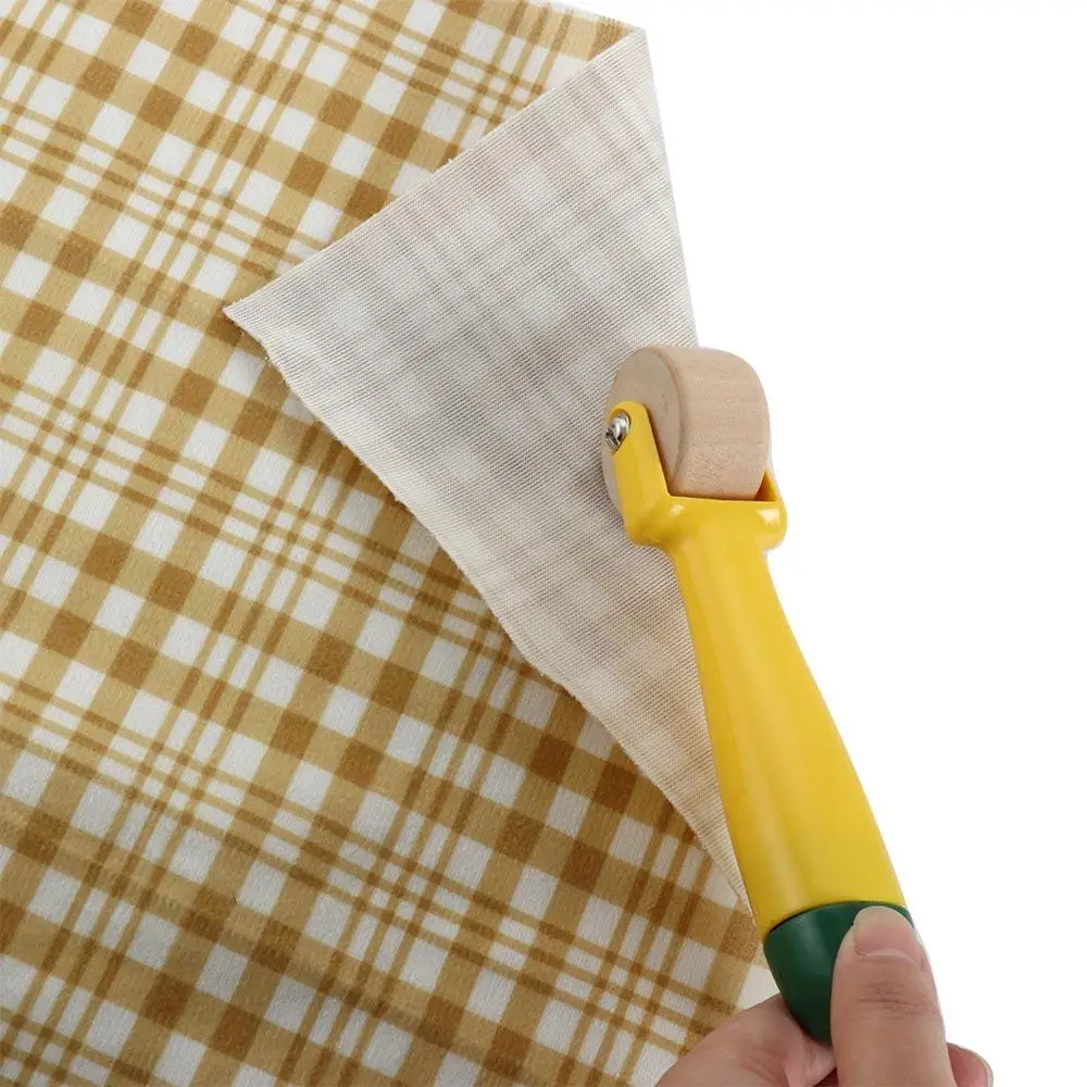 Outil d'impression fait à la main, roue de pressage de notion de couture, rouleau de papier peint, rouleau de presse pour Quilting, décoration de la maison, rouleau de couture en bois