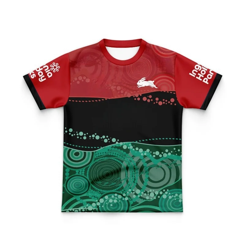 

KIDS 2024 South Sydney Rabitos Adult Team Captain Running Shirt(Custom name and number )