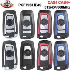 KEYECU PCF7953 315MHz 434MHz 868MHz For BMW 3 5 7 Series 2009-2016 CAS4 F System Keyless Go Key Smart Remote Fob KR55WK49863