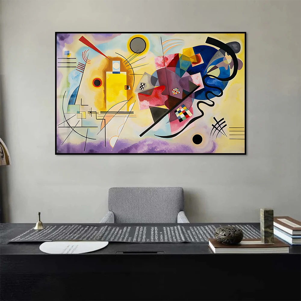 Wassily Kandinsky Famous Abstract Graphics Wall Art Poster Graffiti Mural Modern Home Office Decor Painting Canvas Picture Print